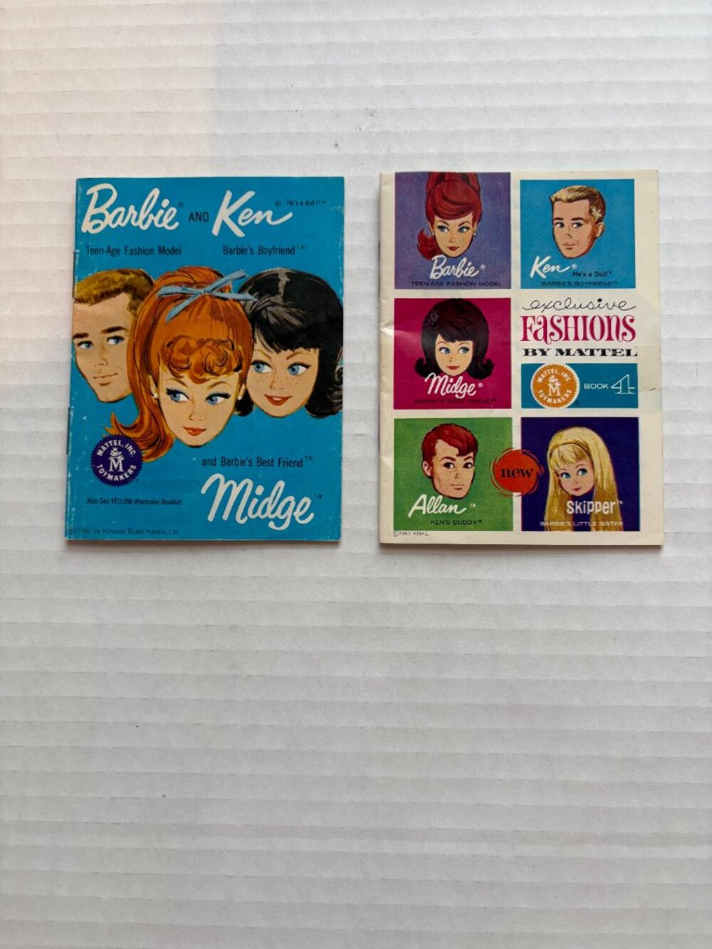 Vintage 1962 & 1963 Barbie Fashion Booklets Catalogues Lot of 2 Mattel Ken Midge - Picture 9 of 10